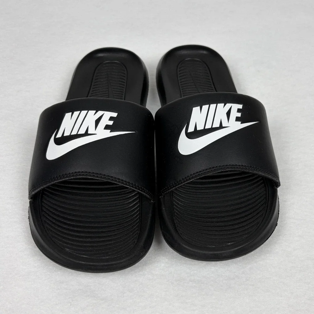 Nike Victori One Mens Slide Sandals Black White CN9675-002 Size 8